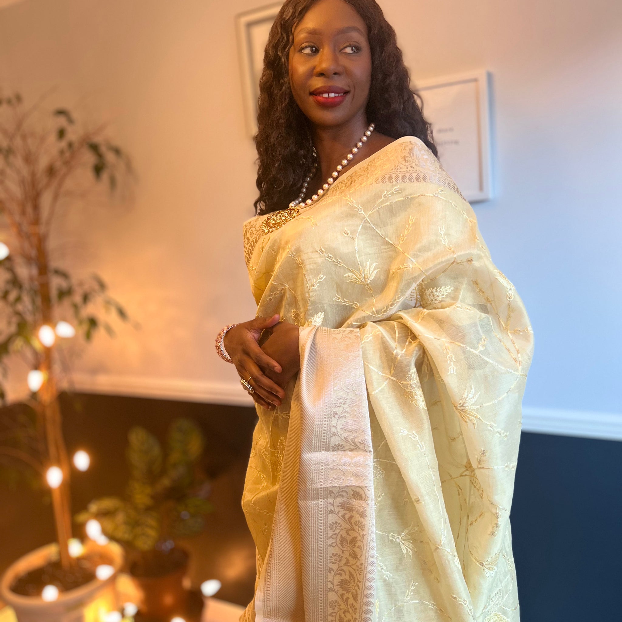 The Lemon Light Chanderi