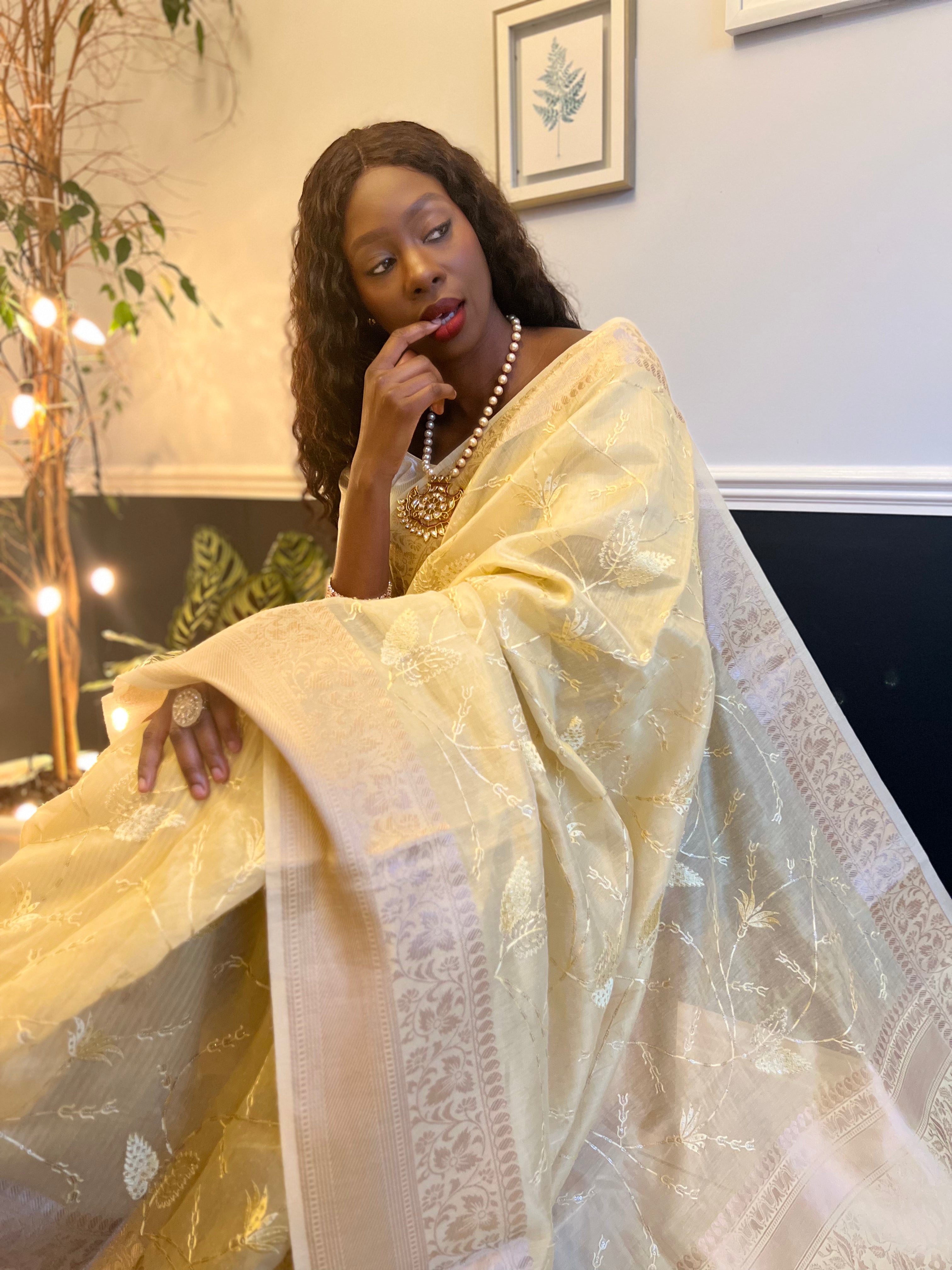 The Lemon Light Chanderi